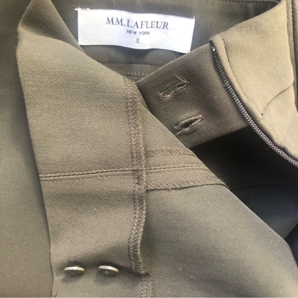 ❤️MM. Lafleur Marais Powerstretch Pants in Olive Green Stretchy Size 0 - Picture 10 of 14